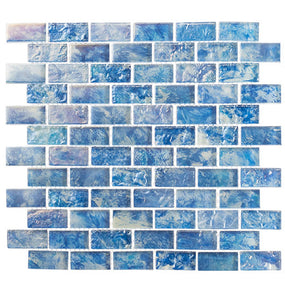 GT Mykonos Harbor Collection Neon Waters 12" x 12" Mosaic Tile