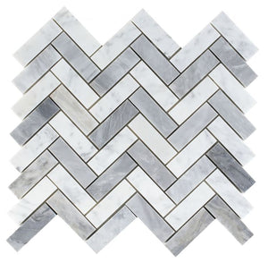 Elysium Tiles Chevron Long Loft 11" x 12.5" Mosaic Tile