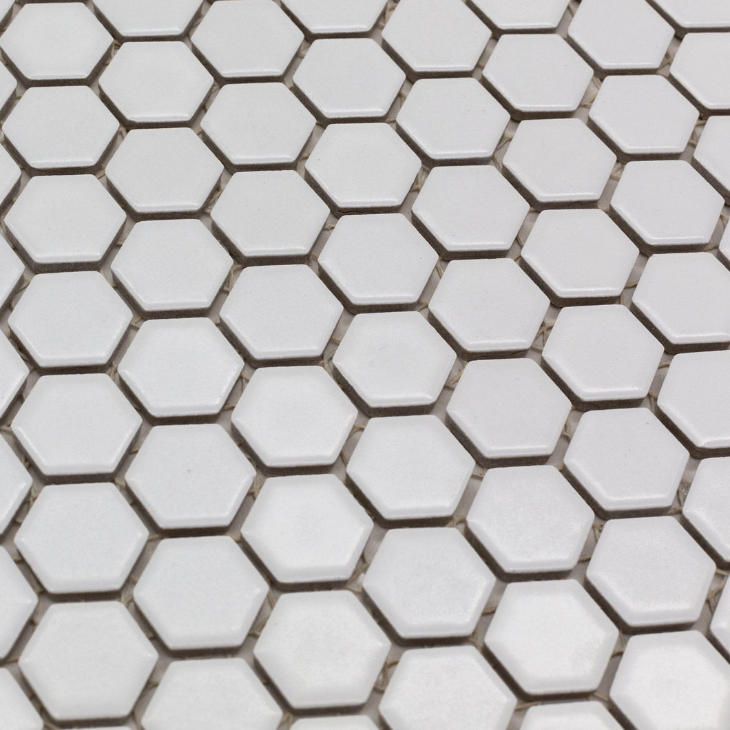 Total Home Distributors Matte White Hexagon 1