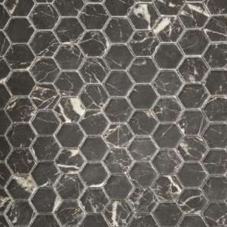 Bellezza Ceramica Nero Marquina Hexagon Matte 11.86