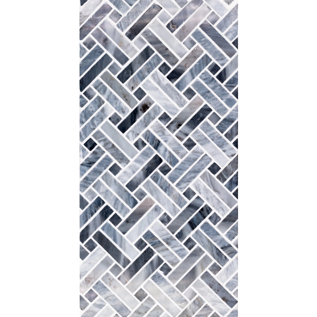 Total Home Distributors Sto-Re Collection Polished Bardiglio Stanza w/ Dark Dot 5/8