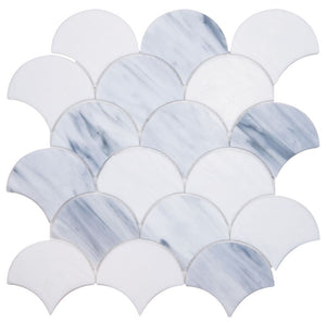 Elysium Tiles Newport Scale Loft 9.5" x 9.75" Mosaic Tile