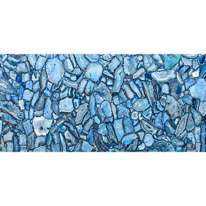 Raphael Stone Blue Agate Classic 120" x 57" Semi-Precious Stone Slab