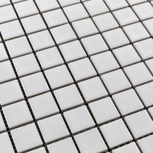 Load image into Gallery viewer, Total Home Distributors Porcelain Glazed Mosaics Collection Matte White Square 12&quot; x 12&quot; Mosaic Tile
