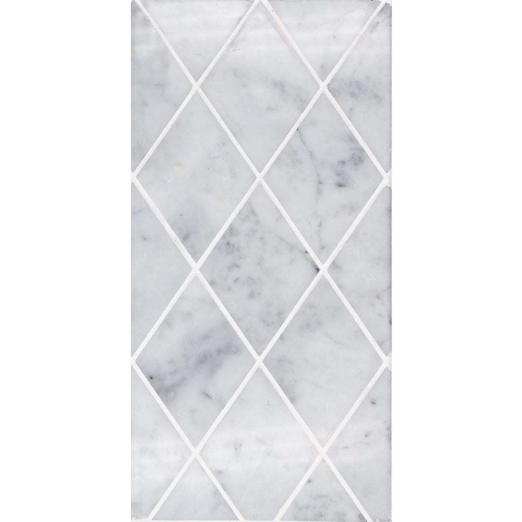 Total Home Distributors Sto-Re Collection Polished Carrara Rhomboid 2.75