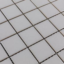 Load image into Gallery viewer, Total Home Distributors Porcelain Mosaics Collection Matte Grey Square 12&quot; x 12&quot; Mosaic Tile
