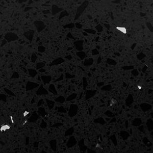 Verona Quartz Black Galaxy 120" x 59" Quartz Slab