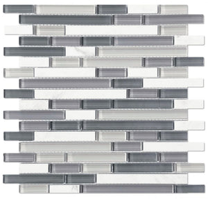 Elysium Tiles Sea Stack 11.75" x 12" Mosaic Tile