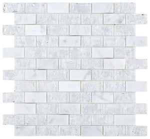 Elysium Tiles Icy Brick 11.75" x 11.75" Mosaic Tile