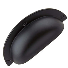 Load image into Gallery viewer, 63.5mm (2.5&quot;) Center to Center Matte Black Classic Bin Pull Cabinet Hardware Cup Handles
