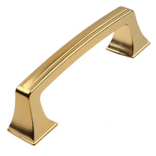 Load image into Gallery viewer, 76mm (3&quot;) Center to Center Satin Gold Classic Base Cabinet Pull
