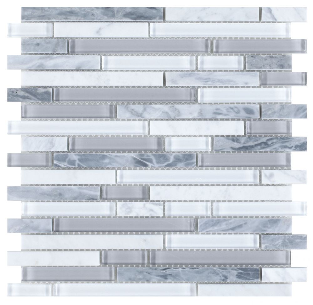Elysium Tiles Linear Montage Grey 11.75