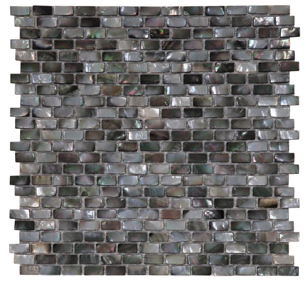 Elysium Tiles Pearl Black Mini Brick 11.25