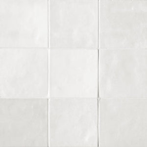 Bedrosians Cloe Collection White 5" x 5" Ceramic Tile (10.83 ft² Per Box)