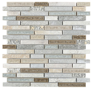 Elysium Tiles Selene Beach Stack 11.75" x 11.75" Mosaic Tile