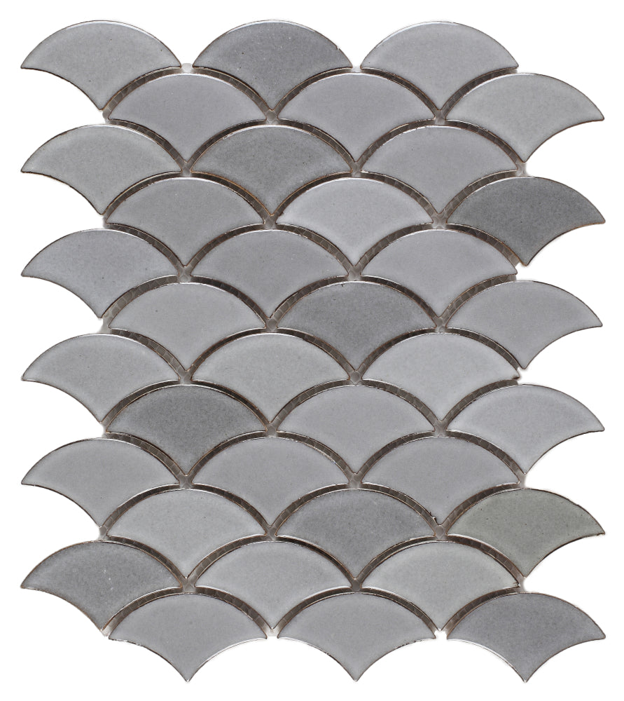 Elysium Tiles Dragon Scale Grey 10