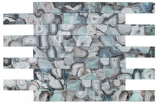 Load image into Gallery viewer, Elysium Tiles Aura Shell Green 4&quot; x 24&quot; Mosaic Tile
