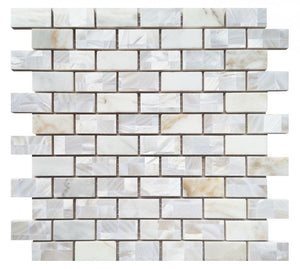 Elysium Tiles Diana Brick Calacatta 11.75" x 11.75" Mosaic Tile