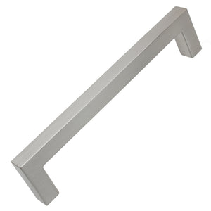 127mm (5") Center to Center Polished Chrome Solid Square Bar Pull Cabinet Hardware Handle