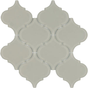 Elysium Tiles Arabesque Beige Frosted 10" x 10.5" Mosaic Tile