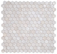 Load image into Gallery viewer, Elysium Tiles Pearl White Hexagon 11.5&quot; x 11.75&quot; Mosaic Tile
