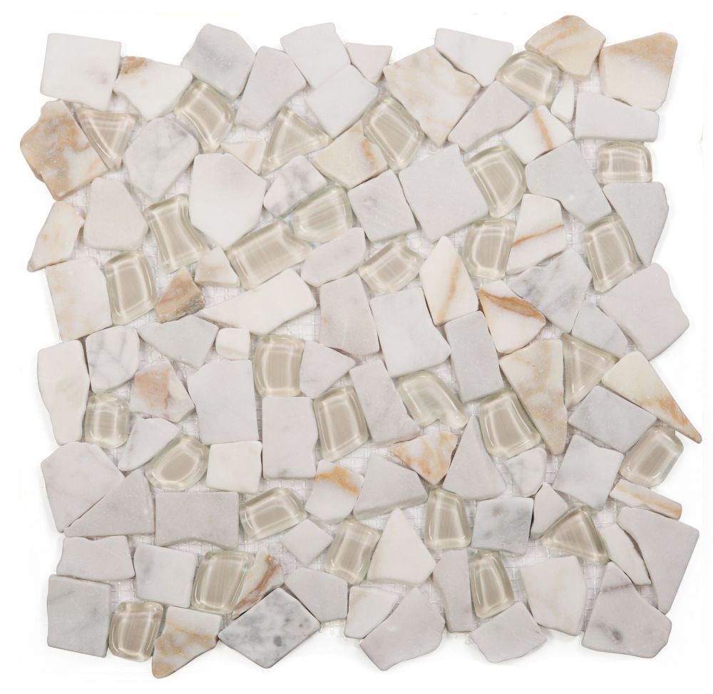 Elysium Tiles Pebble Calacatta Gold 12