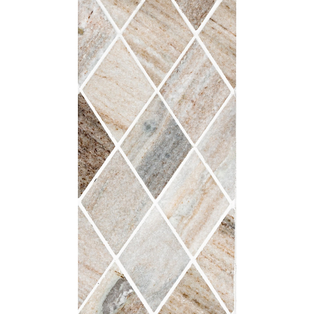 Total Home Distributors Sto-Re Collection Polished Ocean White Rhomboid 2.75