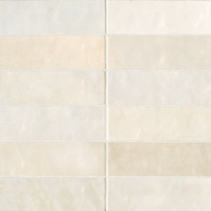 Bedrosians Cloe Collection Creme 2.5" x 8" Ceramic Tile (10.64 ft² Per Box)
