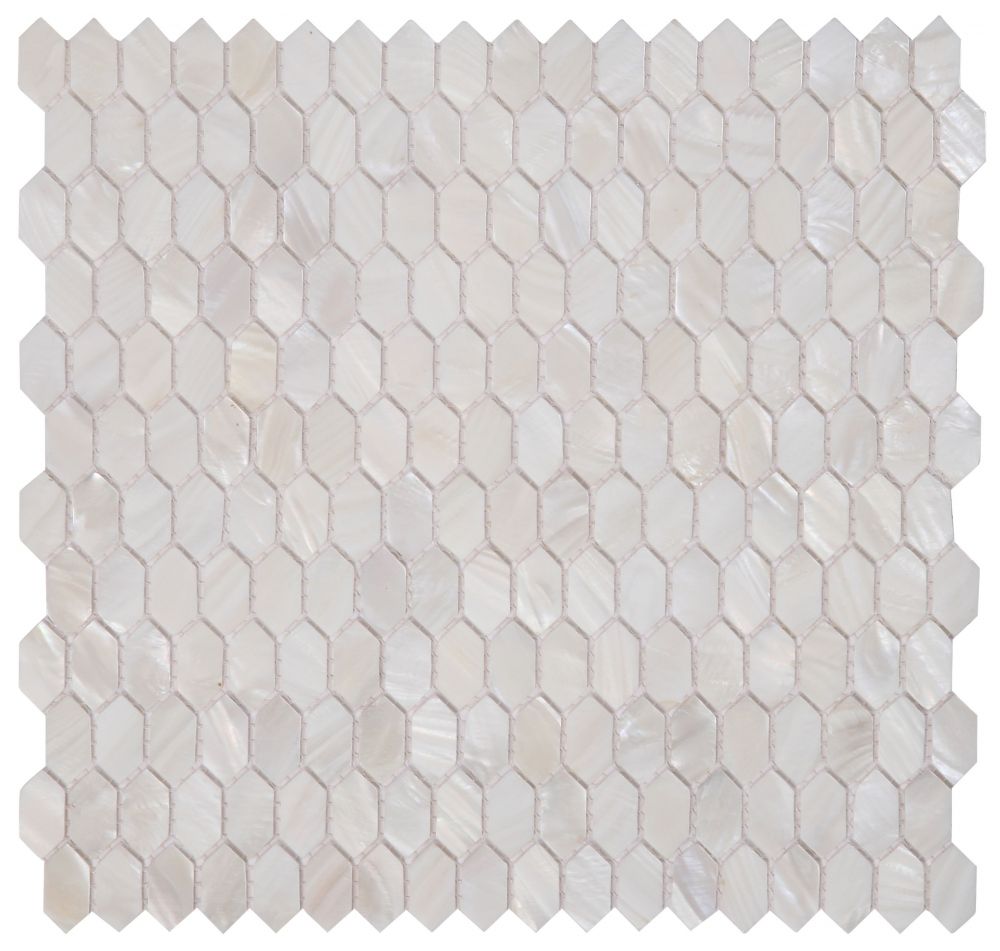 Elysium Tiles Pearl White Arrow 12