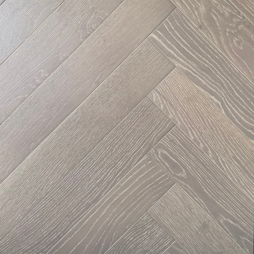 Bel Air Wood Flooring Herringbone Collection Volcano Grey 0.56