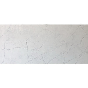 Elite Stone Calacatas Tesoro Polished 108" x 42" Prefabricated Quartz Slab