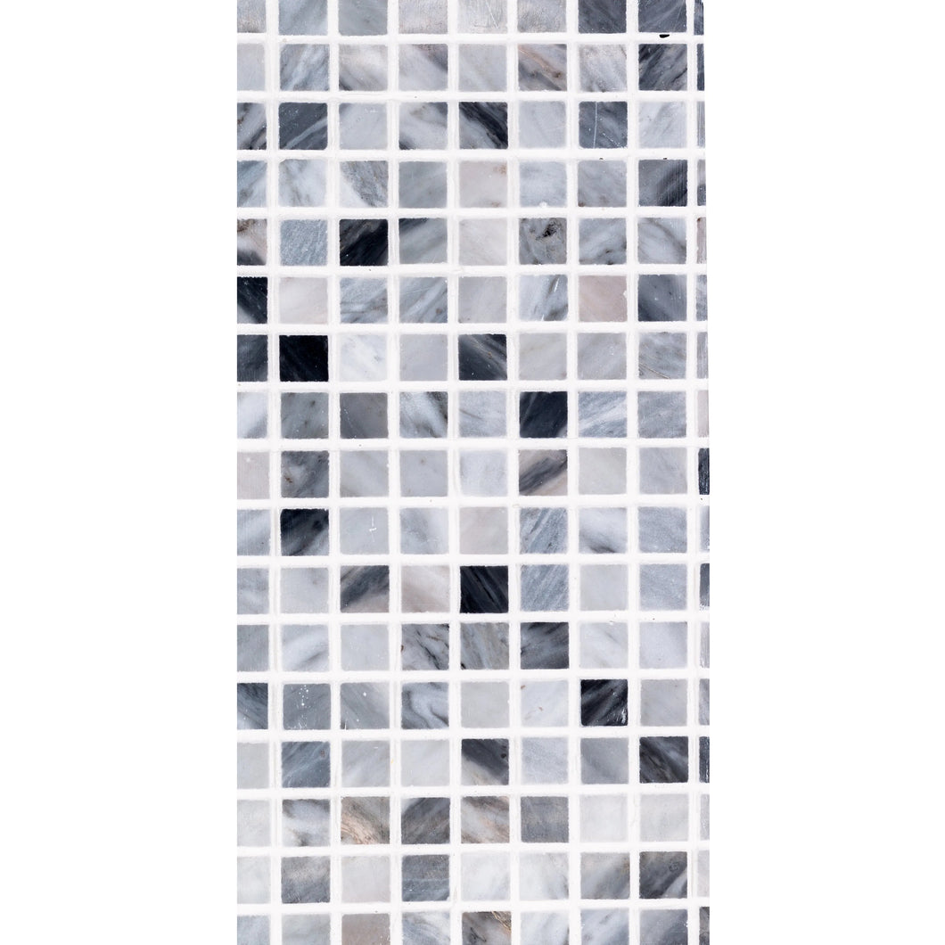 Total Home Distributors Sto-Re Collection Polished Bardiglio Mini Square 5/8