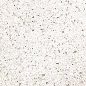 Pental Quartz Pearl White Polished 130" x 65" Quartz Slab