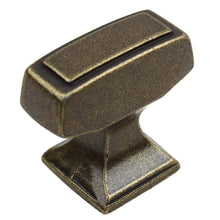 Load image into Gallery viewer, 28.5mm x 12.7mm (1.125&quot; x 0.5&quot;) Matte Black Transition Rectangle Cabinet Knob
