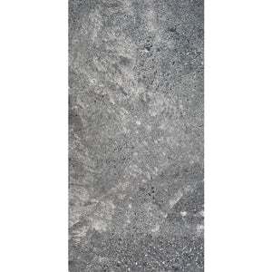 Bellezza Ceramica Chamonix Dark Grey 12" x 24" Matte Porcelain Tile