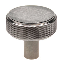 Load image into Gallery viewer, 38mm (1.5&quot;) Satin Nickel Solid Round Knurled Cabinet Knob
