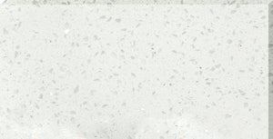 Qortstone Assorted Series White Glitter 126" x 63" Quartz Slab