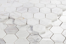 Load image into Gallery viewer, Elysium Tiles Hexagon White 11.75&quot; x 11.75&quot; Mosaic Tile
