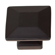 Load image into Gallery viewer, 35mm (1.375&quot;) Matte Black Modern Square Cabinet Knob
