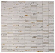 Load image into Gallery viewer, Elysium Tiles Slot Calacatta 11.75&quot; x 11.75&quot; Mosaic Tile
