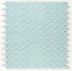 Elysium Tiles Water Light Green 11.5" x 12.25" Mosaic Tile