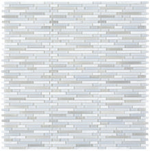 Load image into Gallery viewer, Elysium Tiles Linear Carrara Goose 11.75&quot; x 12&quot; Mosaic Tile
