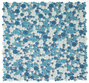 Elysium Tiles Lady Ocean 10.75" x 10.75" Mosaic Tile