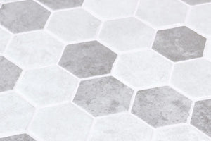 Elysium Tiles Hexagon Zelik XL Helsinki 11.25" x 11.25" Mosaic Tile