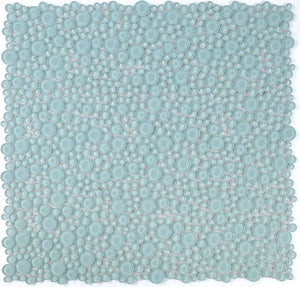 Elysium Tiles Lady Mint 10.75" x 10.75" Mosaic Tile