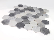 Load image into Gallery viewer, Elysium Tiles Hexagon City Grey 11.75&quot; x 12&quot; Mosaic Tile
