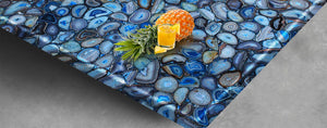 Raphael Stone Blue Agate Classic 120" x 57" Semi-Precious Stone Slab