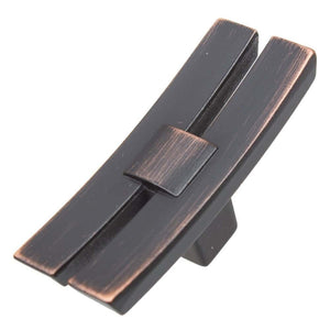 47mm (1.875") Matte Black Industrial Dual Bar Cabinet Knob