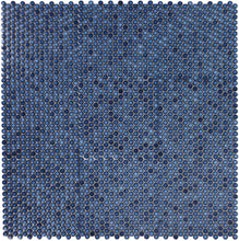Load image into Gallery viewer, Elysium Tiles Penny Round Blue 11.5&quot; x 11.5&quot; Mosaic Tile
