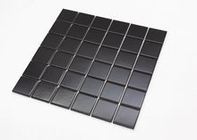 Load image into Gallery viewer, Total Home Distributors Porcelain Mosaics Collection Matte Black Square 12&quot; x 12&quot; Mosaic Tile
